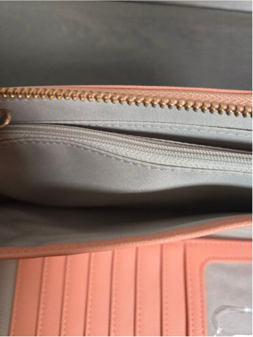 Women's Thirty-One Peach Zip-Around Wallet One Size - Picture 9 of 11
